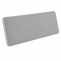 Stretch-Samt-Sitzkissenbezug für Sofas, Schonbezug für Wohnmobilpolster, Chaiselongue, Hellgrau