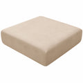 Stretch-Samt Sofa Kissenbezug, Elastisch, Khaki, 1-Sitzer