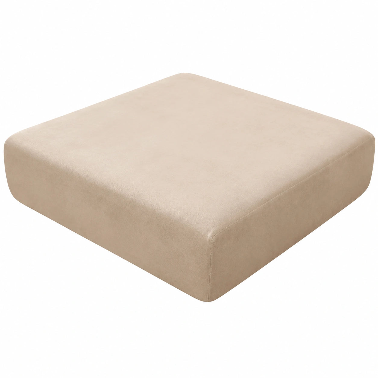 Stretch-Samt Sofa Kissenbezug, Elastisch, Khaki, 1-Sitzer