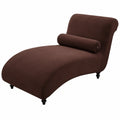 Elastischer Sofabezug für Chaiselongue, 2-teilig, luxuriös und maschinenwaschbar – Braun