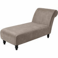 Stretch-Samtbezug für Chaiselongue, armlos, Haustierfreundlich, für Wohnzimmer oder Schlafzimmer, Grau