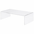 Transparentes Acrylglas-Armlehnen-Tablett, 25 x 35 cm - Modernes, elegantes Sofatablett