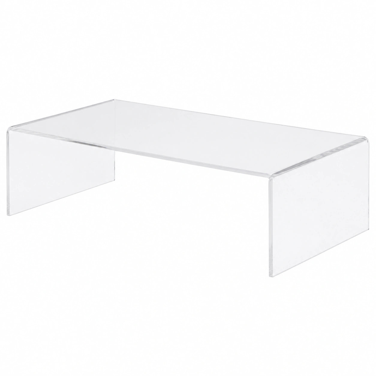 Transparentes Acrylglas-Armlehnen-Tablett, 25 x 35 cm - Modernes, elegantes Sofatablett