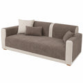 Rutschfester Chenille Sofabezug für Ecksofas, Couch Schutzhülle in Braun, 1-4 Sitzer, 90x160cm