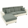 Elastischer Sofakissenbezug, Universal Schonbezug für L-Form-Sofas