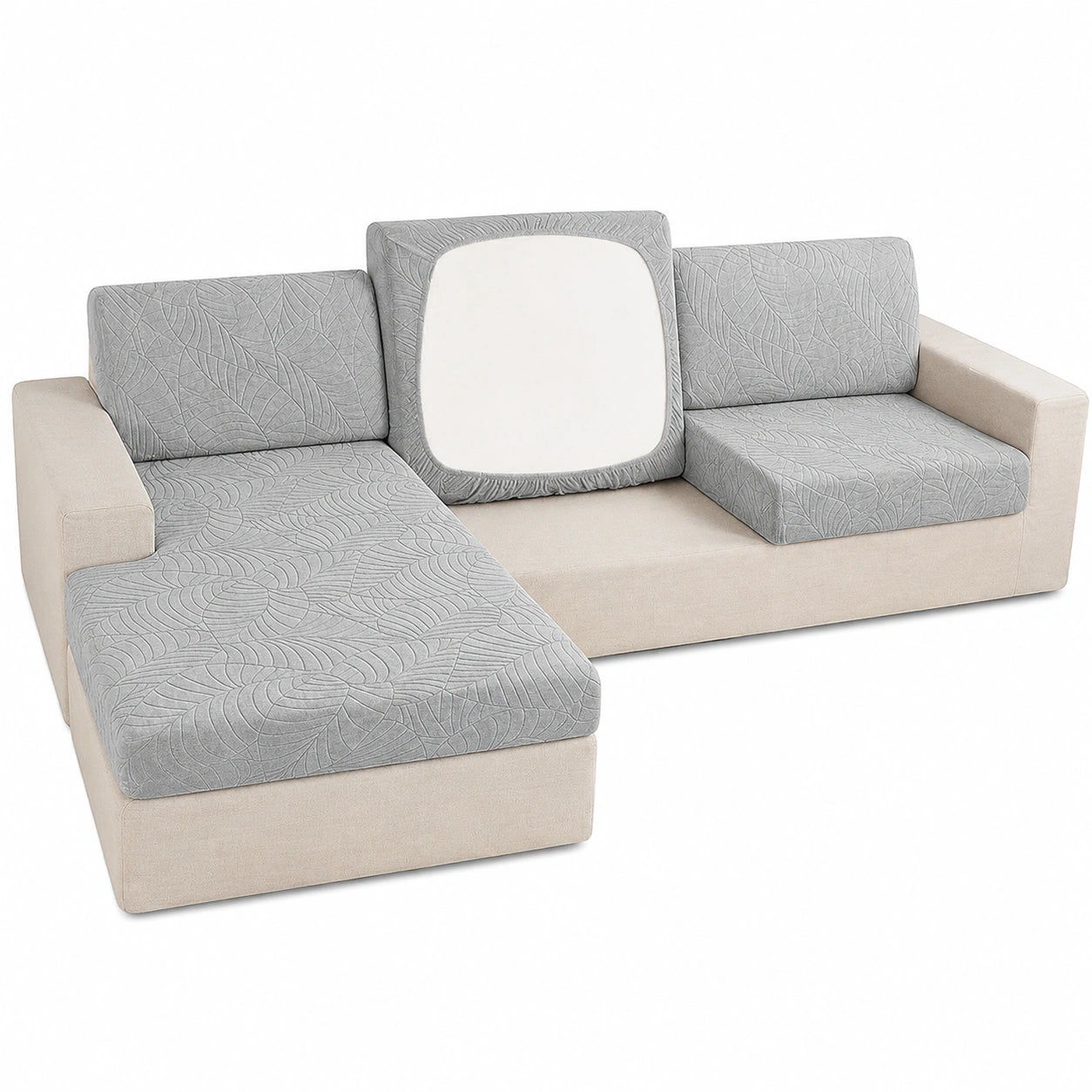 Wasserdichter Sofaschoner mit 3D-Muster - Elastisch und Rutschfest