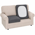 BellaHills Elastischer Sofakissenbezug, rutschfester Sitzbezug für Chaiselongue in Grau (135-160 cm)