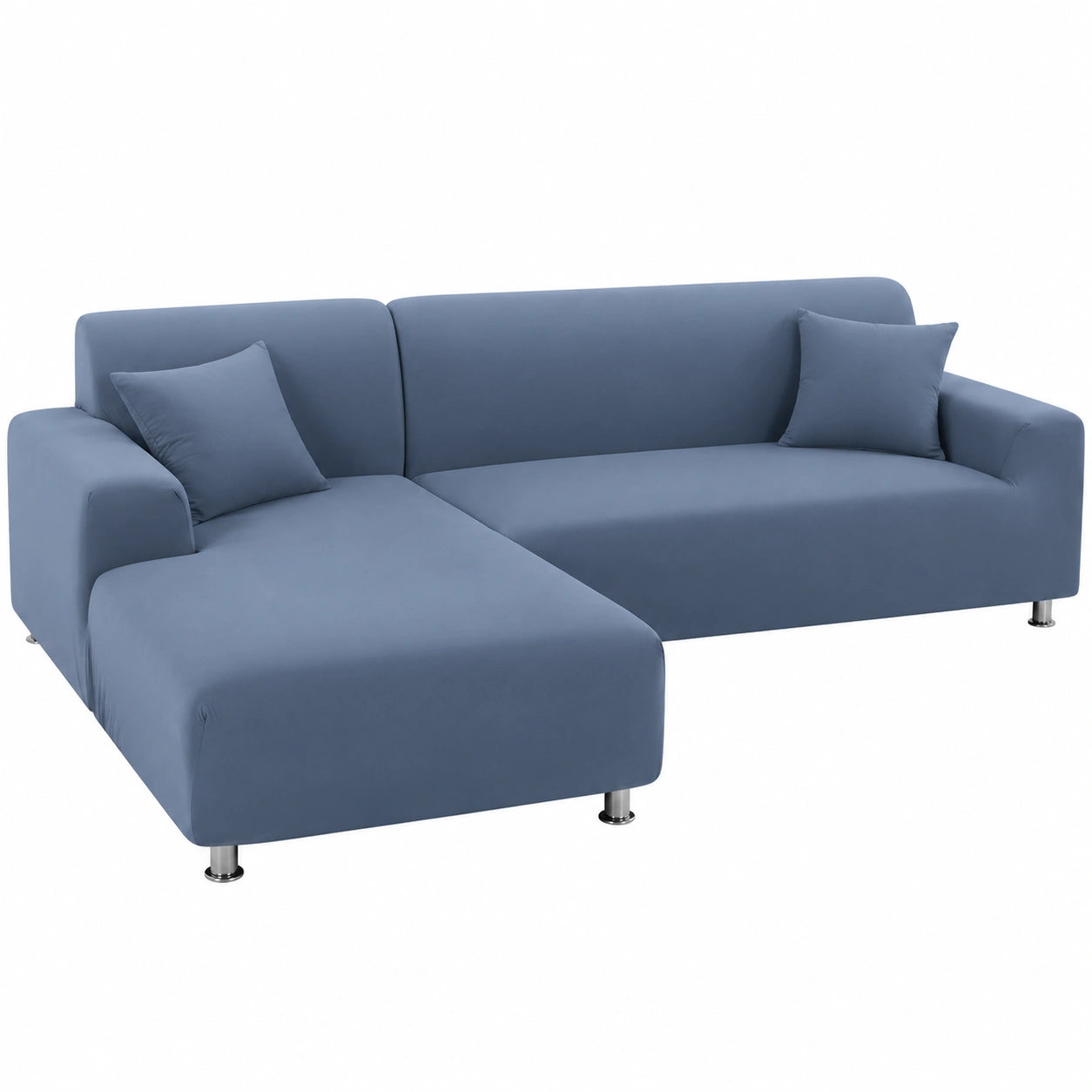 Elastische Sofabezug für Eckcouch im Wohnzimmer, Chaiselongue Schutz