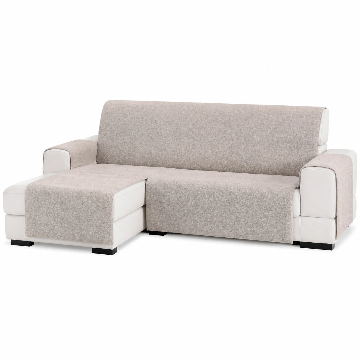Eysa Valkiria Sofabezug für Ecksofa 290 cm Links, Farbe 00, Leinen