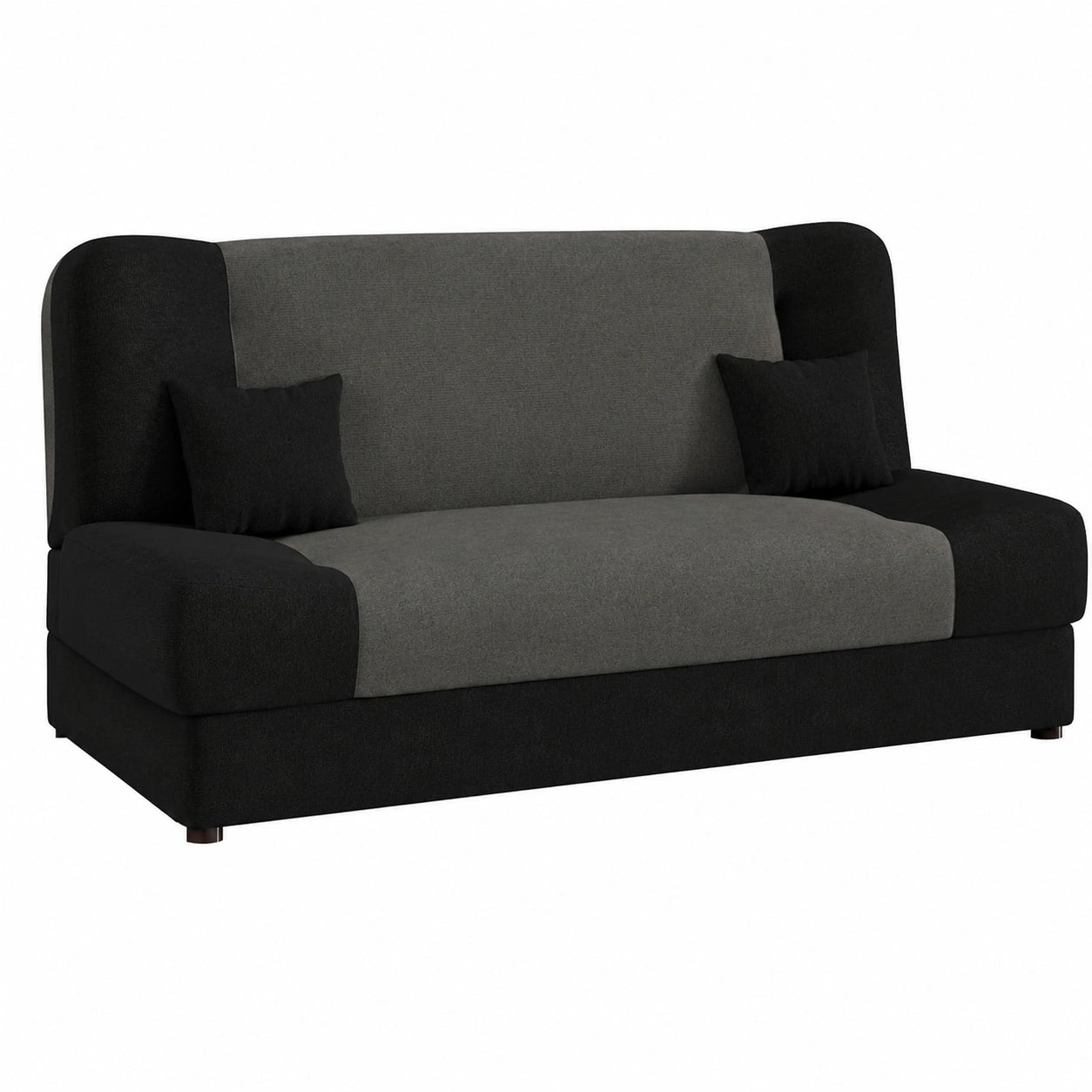 Modulares Schlafsofa Jonas mit Bettkasten und Liegefunktion aus Mikrofaser