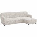 Stretch-Sofabezug für Ecksofa mit Halbinsel Rechts, Mikrofaser, Made in Italy