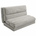 Faltbares MAXYOYO Sitzsackbett, Schlafsofa und Bodenmatratze, extra dick, für Wohnzimmer und Schlafzimmer, Grau, 135 x 240 cm