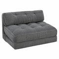 MAXYOYO Klappbares Schlafsofa mit Kissen, Verstellbare Schlafsessel mit Rückenstütze, Tragbares Bodensofo für Wohnzimmer & Schlafzimmer, Anthrazit
