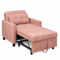 Xbro Multifunktionaler Schlafsessel, 3-in-1 Schlafsofa mit Kissen und Stauraum, Verstellbares Sofa für kleine Räume (Rosa)